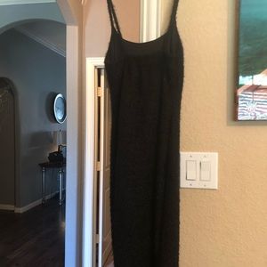Black spaghetti strap dress